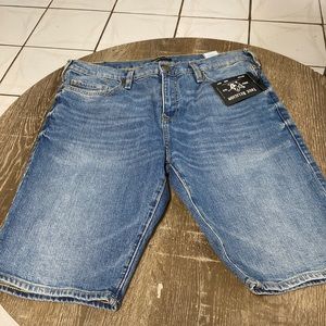 True Religion Brand Jeans Men's Rocco Blue Shorts Size 34 NWT
